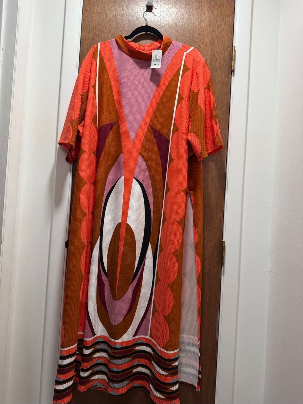 Ashley Stewart Coral Pink & Brown 2 piece outfit